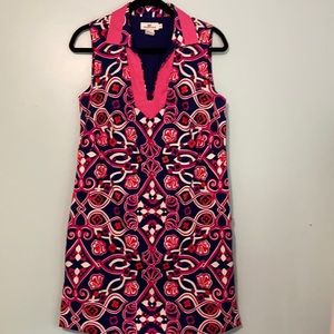 Vineyard vines navel blue and pink size 6 dress